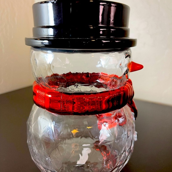 Bath & Body Works Accents Bath Body Works Clear Faceted Snowman